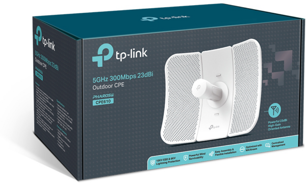 Prix CPE Outdoor TP-Link CPE610 300 Mbps 5 GHz 23 dBi -  1224.00 -  1224.00 – Image 4