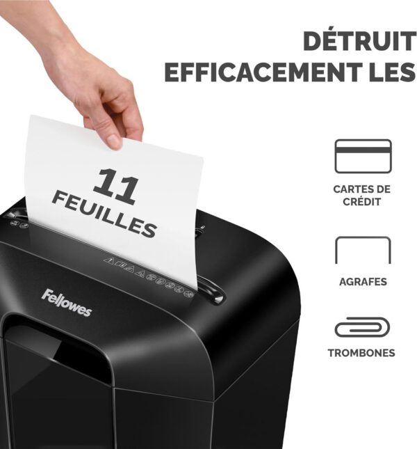 Destructeur Fellowes Powershred® LX70 Coupe-Croisée (4407501) – Image 2