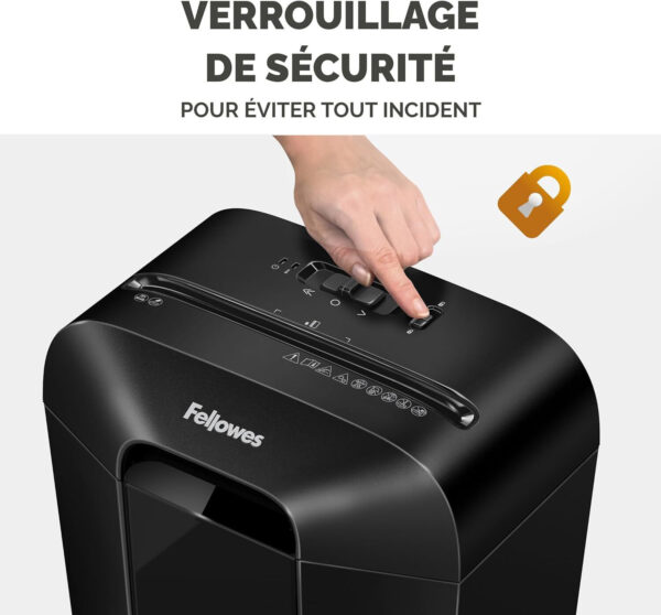 Destructeur Fellowes Powershred® LX70 Coupe-Croisée (4407501) – Image 5