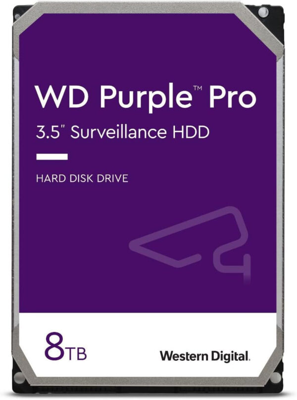 Disque dur interne 3.5" Western Digital Purple Pro 8 To pour la vidéo intelligente (WD101PURP)