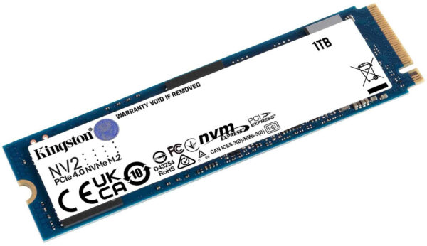 Prix Disque Dur interne SSD Kingston NV2 M.2 2280 NVMe PCIe 4.0 Express 1 To (SNV2S/1000G) -  -  – Image 2