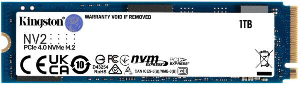 Prix Disque Dur interne SSD Kingston NV2 M.2 2280 NVMe PCIe 4.0 Express 1 To (SNV2S/1000G) -  - 