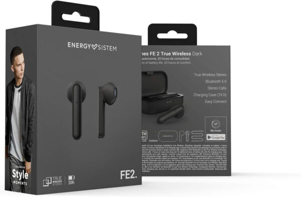 Prix Écouteurs Bluetooth Energy Sistem FE 2 True Wireless - Noir (452057) -  210.00 -  210.00 – Image 6