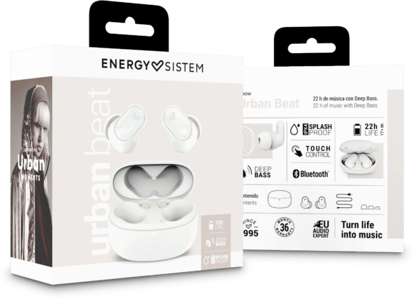 Prix Écouteurs Bluetooth Energy Sistem True Wireless Urban Beat Snow (455256) -  287.00 -  287.00 – Image 6