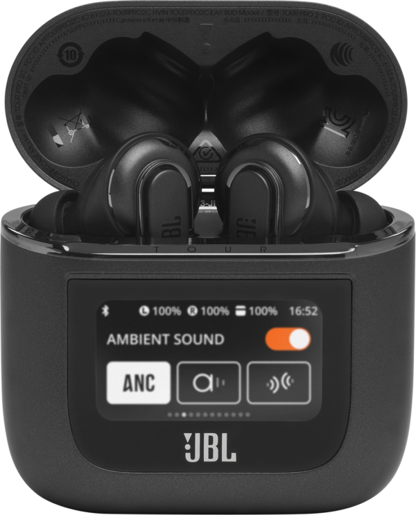 Écouteurs Bluetooth JBL Tour Pro 2 à réduction de bruit - Noir (JBLTOURPRO2BLK) – Image 2