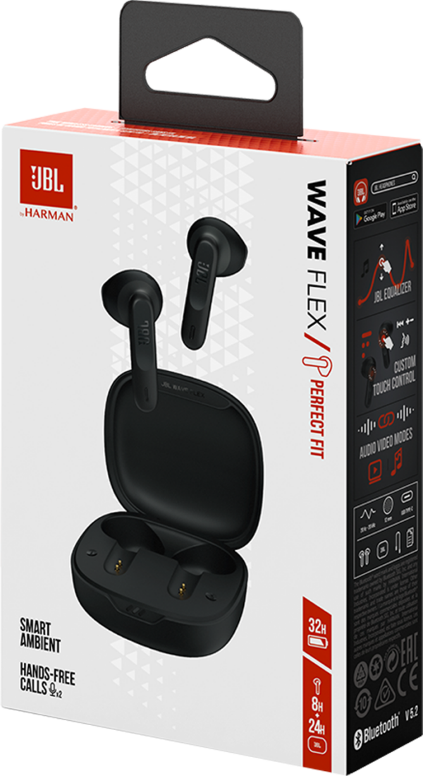 Prix Écouteurs Bluetooth JBL Wave Flex TWS - Noir (JBLWFLEXBLK) -  929.00 -  929.00 – Image 4