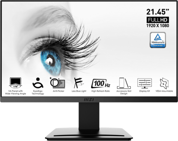 Écran 21.45" Full HD MSI Pro MP223 (9S6-3PB9CH-001)