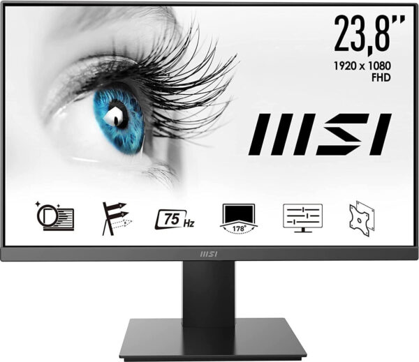 Écran 23" Full HD MSI Pro MP241X design sans bords (9S6-3BA9CH-015)