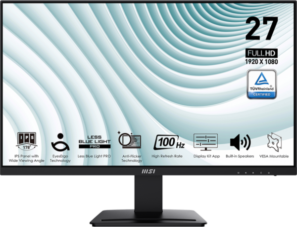 Écran 27" Full HD MSI Pro MP273A (9S6-3PB4CH-207)