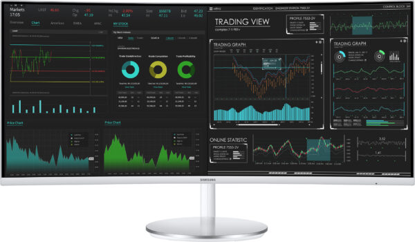 Écran incurvé 34" QLED Samsung Série 7 CJ791 (LC34J791WTMXZN)