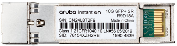 Émetteur-récepteur Aruba Instant On 10G SFP+ LC SR MMF OM3 300 m (R9D18A) – Image 2