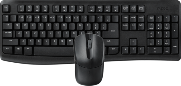 Prix Ensemble sans fil souris + clavier Rapoo X1800PRO (AZERTY Français) -  234.00 -  234.00