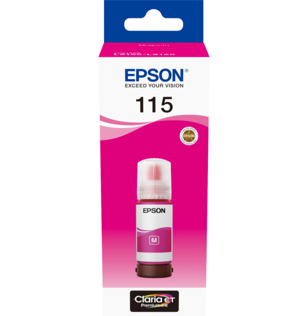 Epson 115 Magenta - Bouteille d'encre Epson EcoTank d'origine (C13T07D34A)