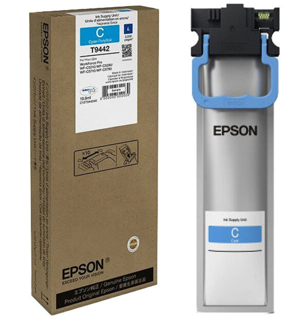 Prix Epson T9442 Cartouche d'encre L Cyan (C13T944240) -  1130.00 -  1130.00