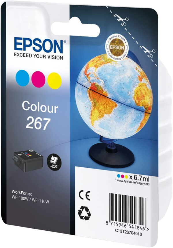 Epson Monobloc Globe 267 - encre DURABrite Ultra 3 couleurs (C13T26704010) – Image 4