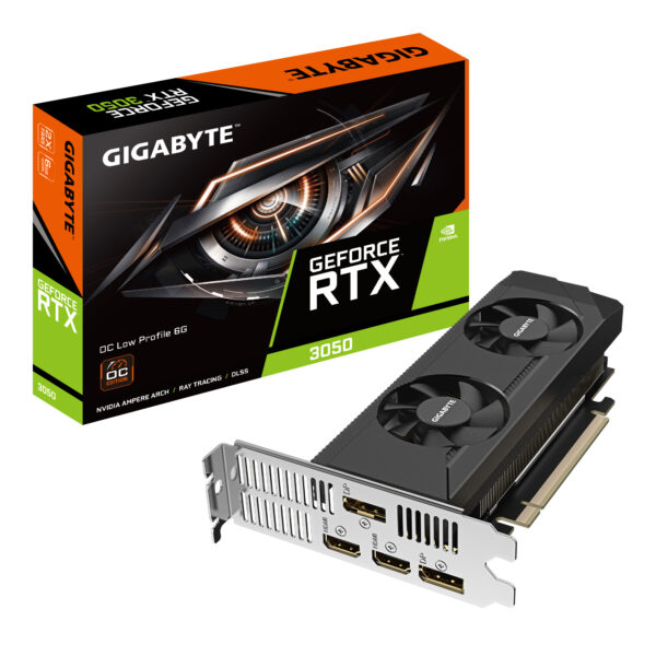 Prix Gigabyte GeForce RTX 3050 OC Low Profile 6G NVIDIA 6 Go GDDR6 (GV-N3050OC-6GL) -  - 