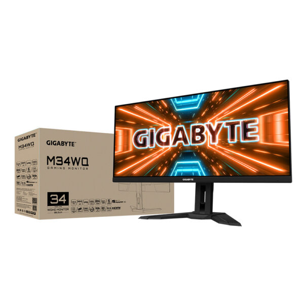 Prix Gigabyte M34WQ écran plat de PC 86,4 cm (34") 3440 x 1440 pixels Wide Quad HD LCD Noir (M34WQ) -  -  – Image 8