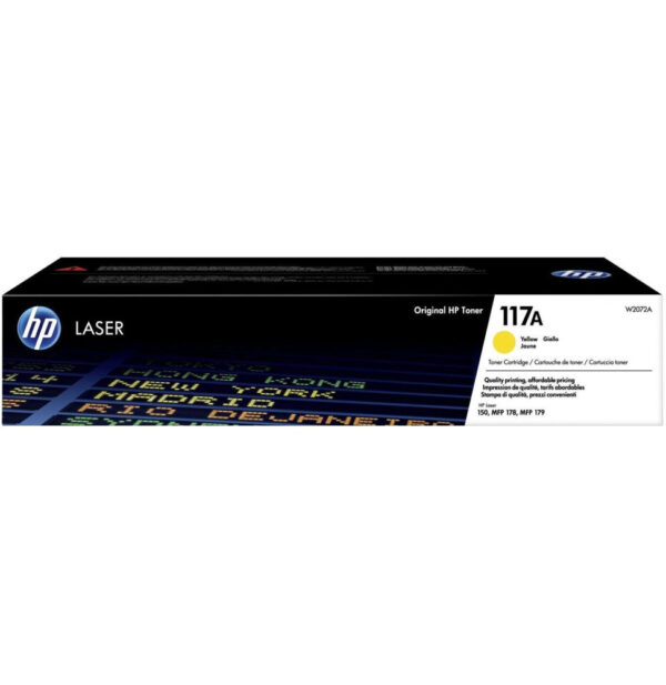 Prix HP 117A Jaune (W2072A) - Toner HP LaserJet d'origine -  967.00 -  967.00