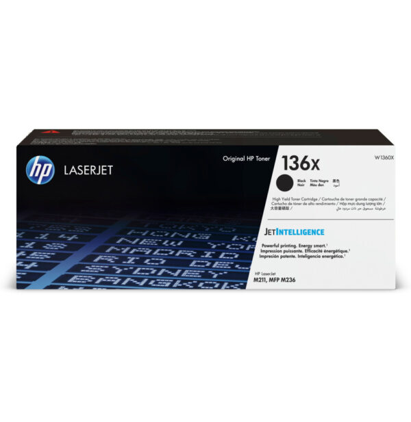 HP 136X Noir - Toner HP LaserJet d'origine (W1360X)