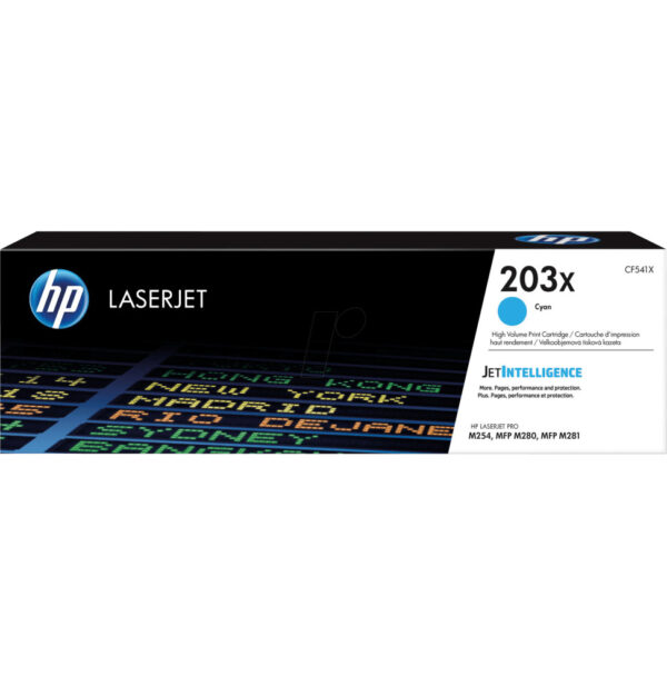 Prix HP 203X Cyan (CF541X) - Toner HP LaserJet d'origine -  2088.00 -  2088.00