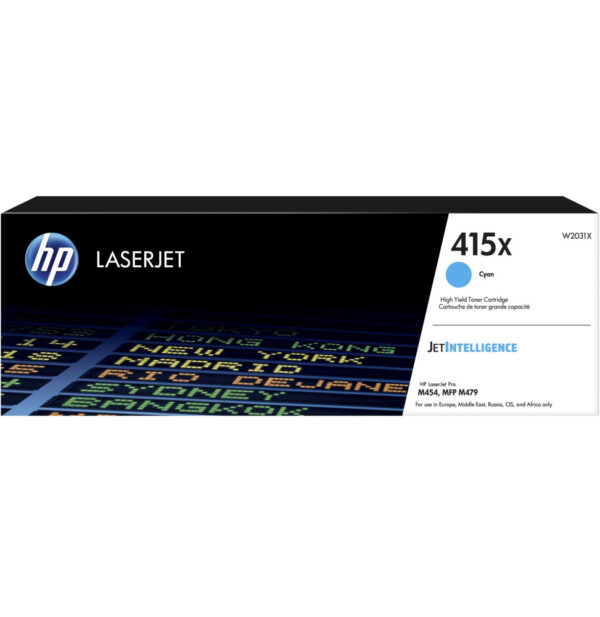 HP 415X Cyan - Toner HP d'origine à grande capacité (W2031X)