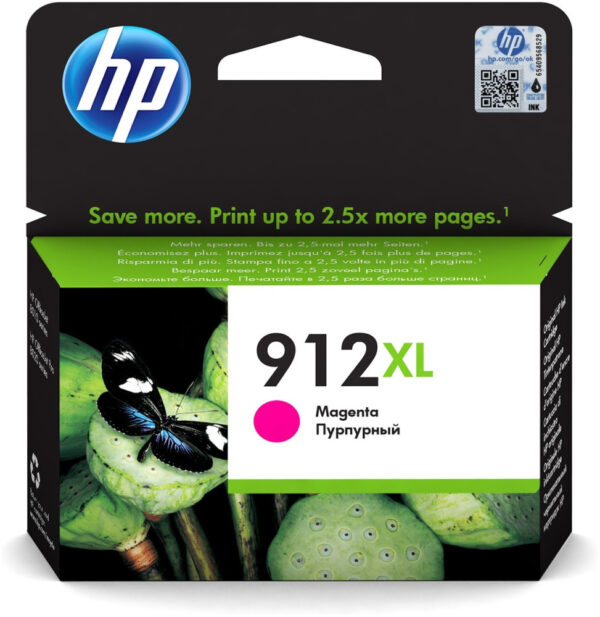 Prix HP 912XL Magenta - Cartouche d'encre grande capacité HP d'origine (3YL82AE) -  317.00 -  317.00