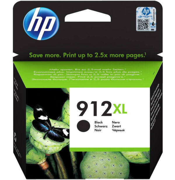 Prix HP 912XL Noir - Cartouche d'encre HP d'origine (3YL84AE) -  605.00 -  605.00