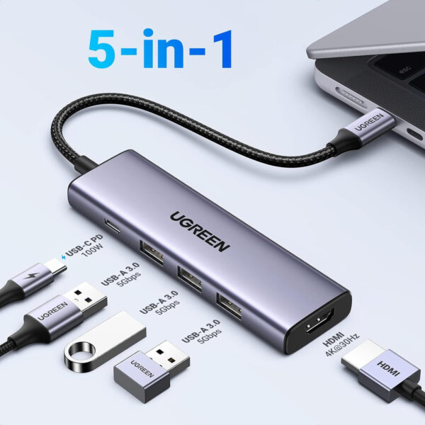 hub usb c ugreen 5 en 1 15596 1