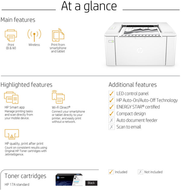 Imprimante Laser Monochrome HP LaserJet Pro M102w (G3Q35A) – Image 10