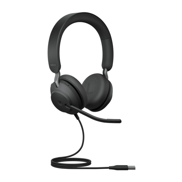 Jabra Evolve2 40 SE Casque Avec fil Arceau Appels/Musique USB Type-A Noir Evolve2 40 SE, USB-A, MS Stereo (24189-999-999) – Image 2