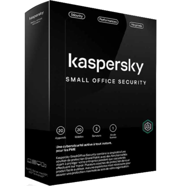 kaspersky small office security 20 postes 2 serveurs kl45418bnfs 23mag