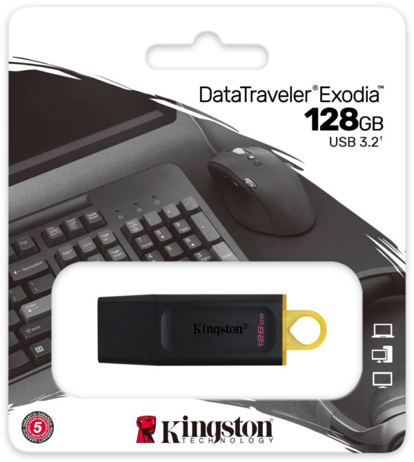 Clé USB Kingston DataTraveler Exodia USB Type-A 3.2 Gen 1 (3.1 Gen 1) 128 Go (DTX/128GB) – Image 3