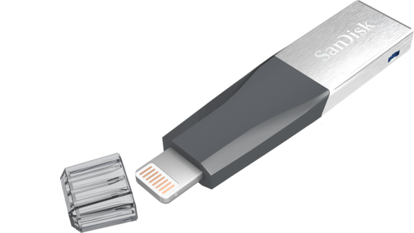 Clé USB SanDisk Mini iXpand Pour Votre iPhone 128 Go (SDIX40N-128G-GN6NE)