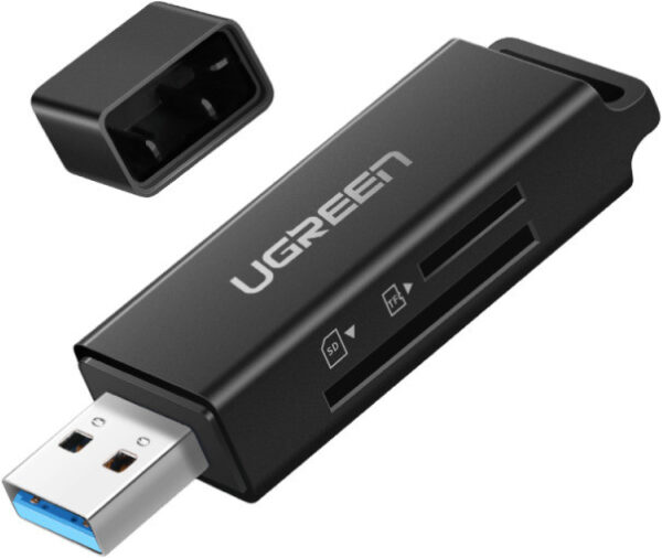 Lecteur carte mémoire SD/TF Ugreen USB 3.0 Noir (40752)