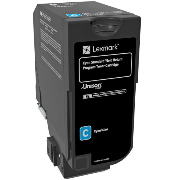 Lexmark CS720, CS/CX725 Cyan - Cartouche de toner d'origine (74C5SC0)