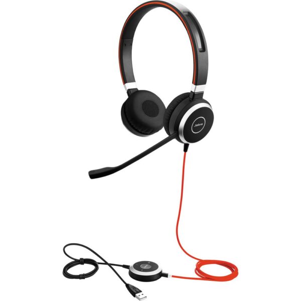 Micro-casque Anti-Bruit professionnel Jabra EVOLVE 40 UC Stéréo - USB et Jack 3.5 mm – Image 3