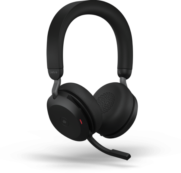 Micro-casque sans fil Jabra Evolve2 75 USB-A UC avec socle de recharge - Noir (27599-989-989) – Image 2