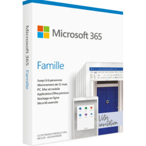 microsoft office 365 famille francais 1 an 6gq 01202