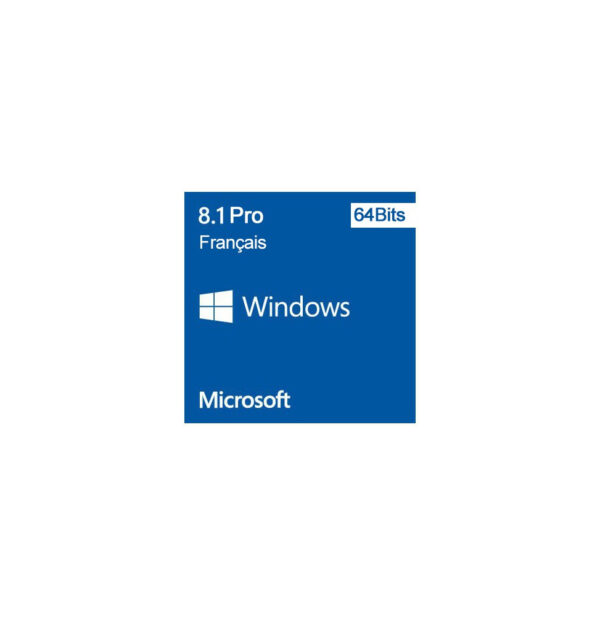 Prix Microsoft Windows 8.1 Pro 64 bits (français) - Licence OEM (DVD) -  - 