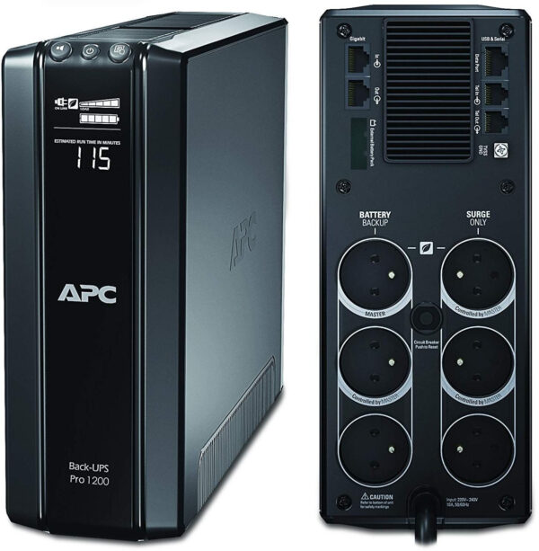 Onduleur Line-Interactive APC Pro Back-UPS BR1200G-FR - 720 W / 1200 VA - 6 prises FR