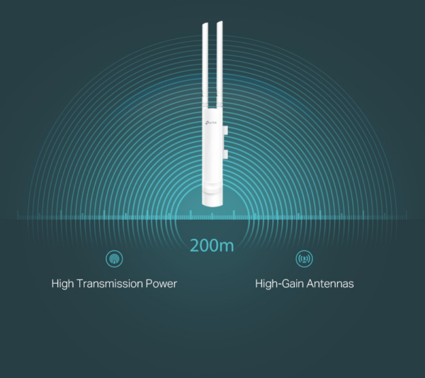 Point d'accès TP-Link EAP110-OUTDOOR WiFi N 300 Mbps Extérieur (IP65) – Image 5