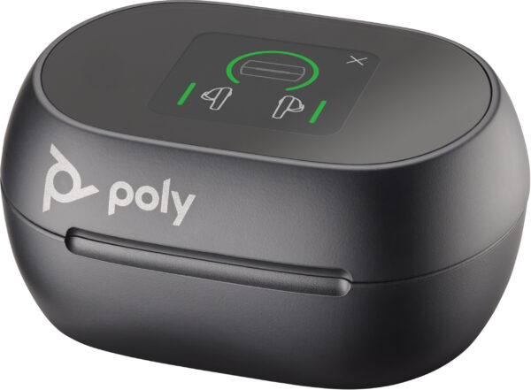 Prix POLY Écouteurs noir charbon Voyager Free 60+ UC + adaptateur USB-C BT700 + étui de charge avec écran tactile (7Y8G4AA) -  -  – Image 4