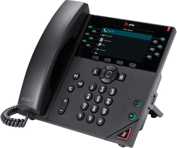 Prix POLY Téléphone IP VVX 450 à 12 lignes et compatible PoE (8B1L7AA) -  -  – Image 2