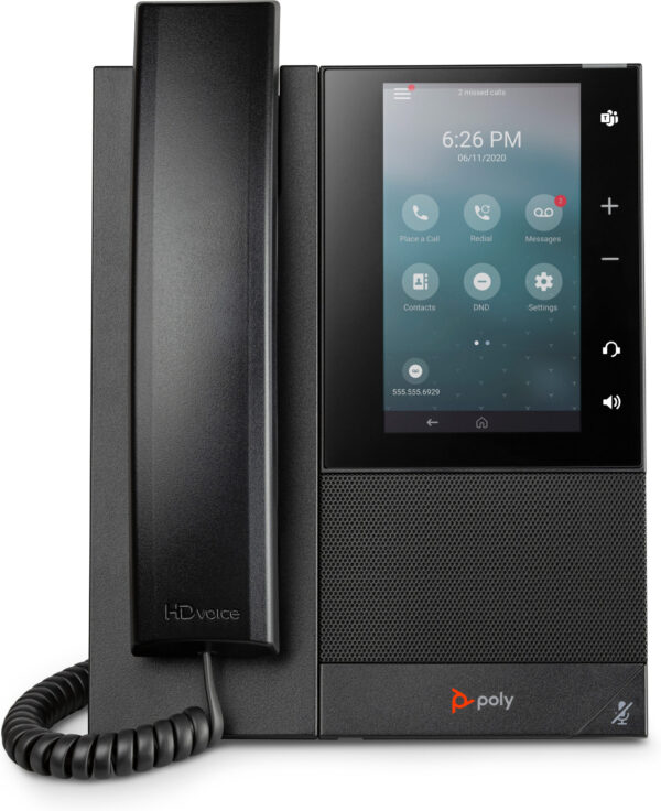 Prix POLY Téléphone multimédia professionnel CCX 505 avec Open SIP et compatible PoE (82Z82AA) -  - 