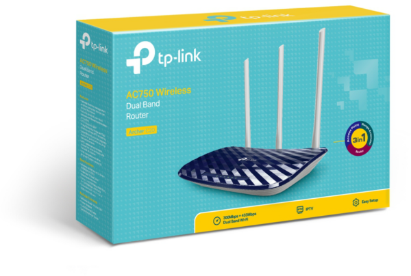 Routeur TP-Link ARCHER C20 AC750 WiFi bi-bande 300 Mbps (ARCHERC20) – Image 4