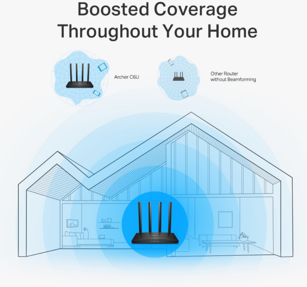 Routeur TP-Link Archer C6U AC1200 Dual-Band Wi-Fi (ARCHERC6U) – Image 4