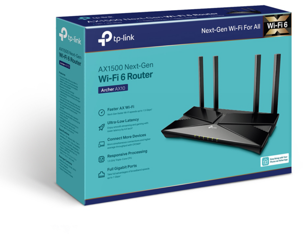 Routeur Wi-Fi TP-Link Archer AX10 AX1500 bi-bande Gigabit WiFi 6 (ARCHERAX10) – Image 4