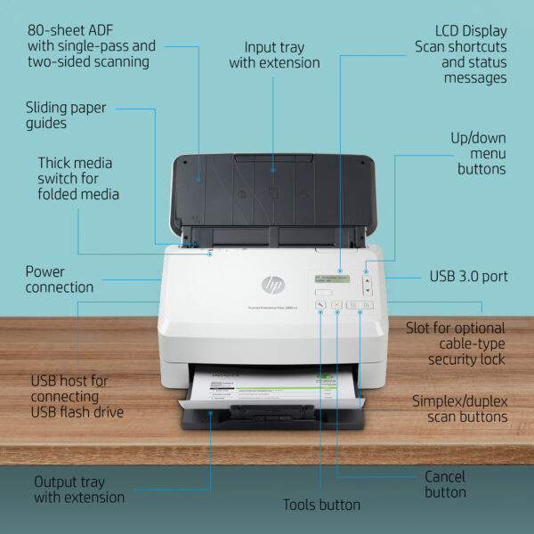 Scanner HP ScanJet Enterprise Flow 5000 s5 (6FW09A) – Image 4