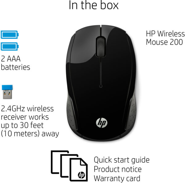 Souris Sans Fil HP 200  (X6W31AA) – Image 6