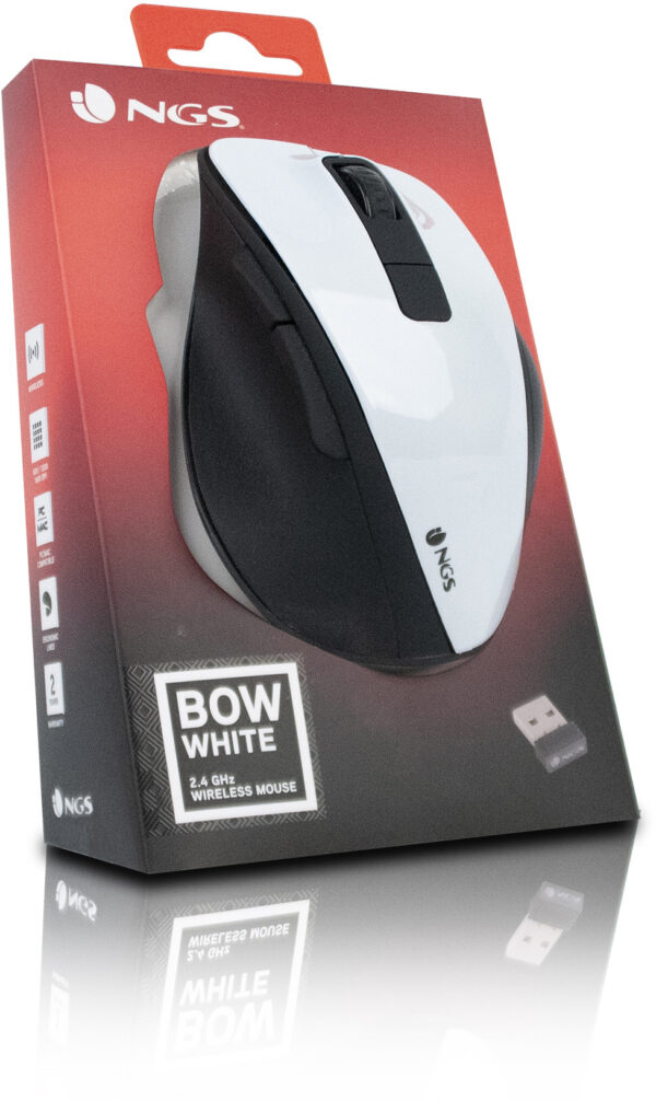 Prix Souris sans fil NGS Bow Blanche (BOWWHITE) -  67.00 -  67.00 – Image 5